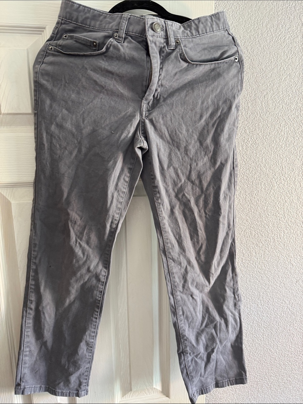 Amazon Essentials Women's Straight-Leg Pants in Light Gray